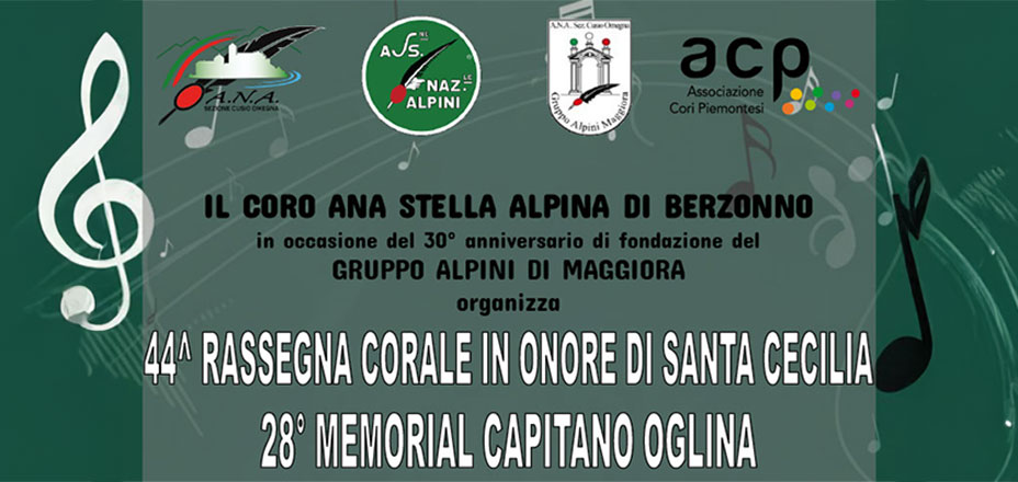 44ª Rassegna Corale in Onore di Santa Cecilia – 28° Memorial Capitano Oglina